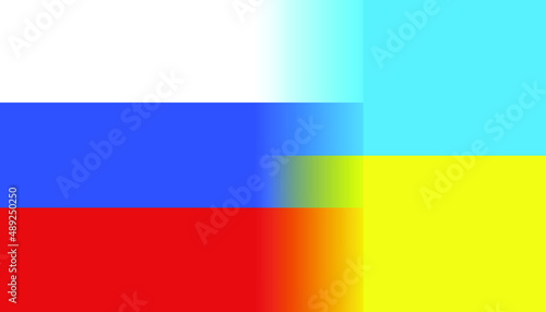 Free Download Two flags of Russia and Ukraine - GFXLoad