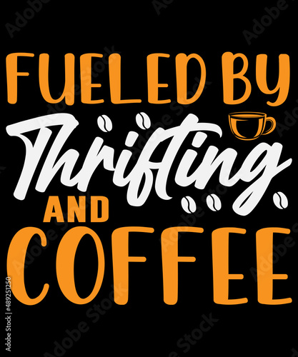 Fueled by thrifting and coffee T-shirt design