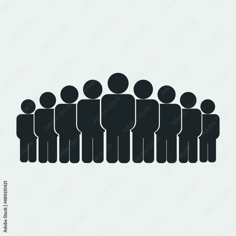 People vector icon solid grey People vector icon solid grey
