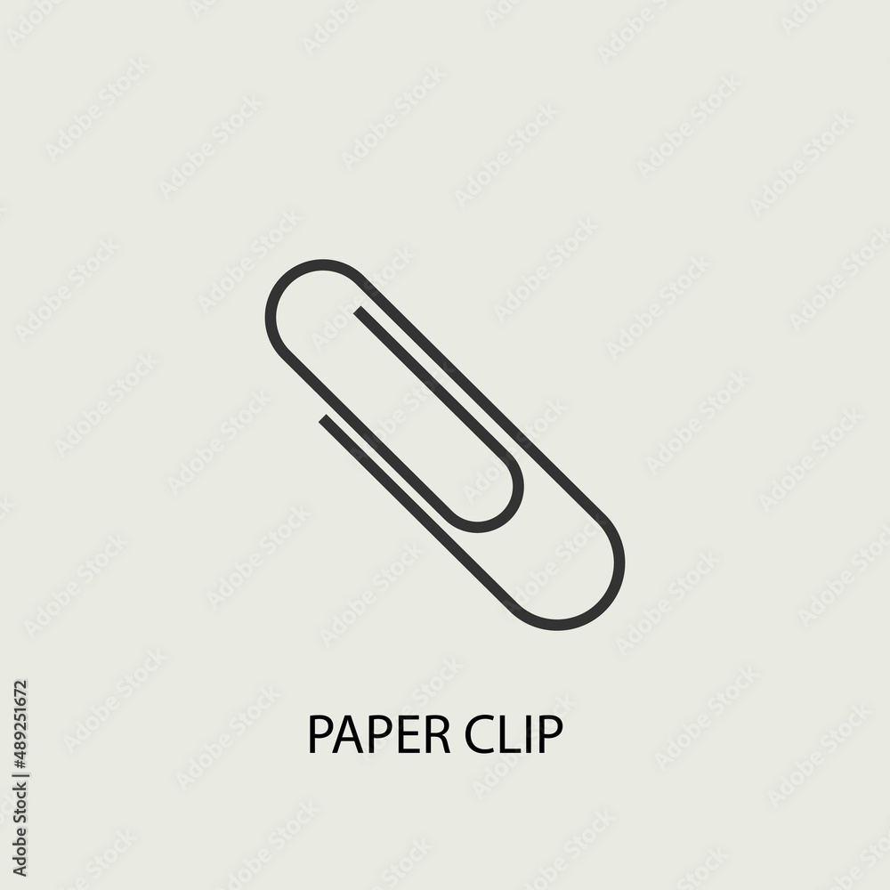 Paper_clip vector icon illustration sign Paper_clip vector icon illustration sign
