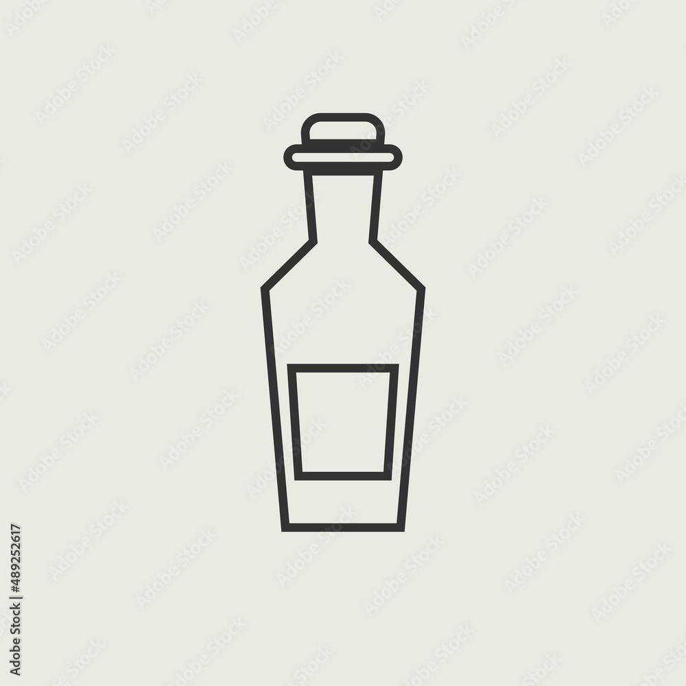 Wine_bottle vector icon illustration sign Wine_bottle vector icon illustration sign