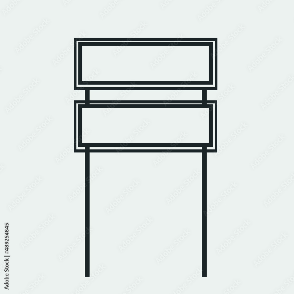 Road sign vector icon solid grey Road sign vector icon solid grey