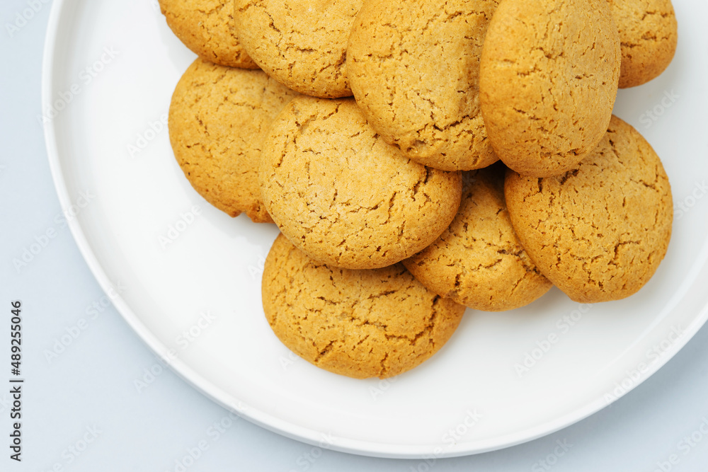 Sweet cookies served on plate Sweet cookies served on plate