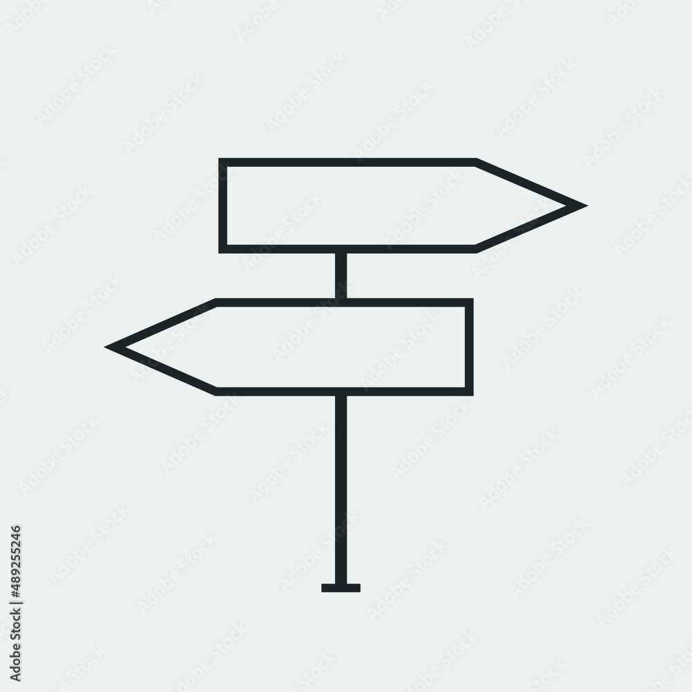 Road sign vector icon solid grey Road sign vector icon solid grey