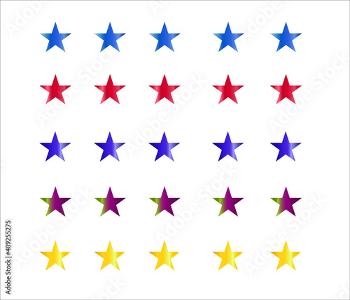 set of stars and stripes , Vintage Western Stars