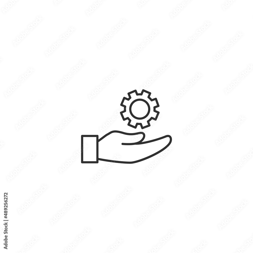 Technical support manual tool line icon. Help data software Technical support manual tool line icon. Help data software