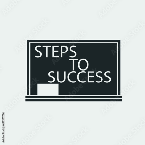 Success vector icon solid grey