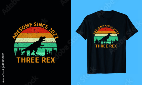 Paleontologist T-Shirt Design - Triceratops T-Shirt Design - Dinosaurs T-Shirt Design