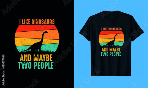 Paleontologist T-Shirt Design - Triceratops T-Shirt Design - Dinosaurs T-Shirt Design