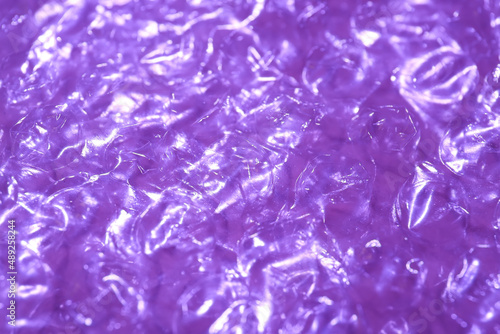 Texture of bubble wrap, closeup