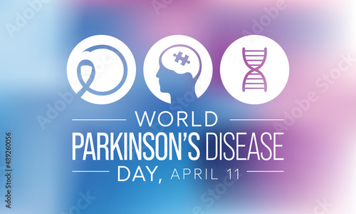 World Parkinson's Disease day is observed every year on April 11, it is a brain disorder that leads to shaking, stiffness, and difficulty with walking, balance, and coordination. Vector illustration