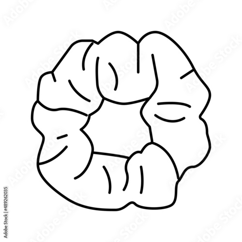 sleep mask silk line icon vector illustration