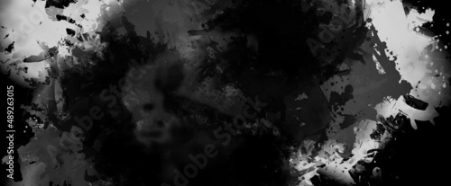 抽象的　水墨画　テクスチャ