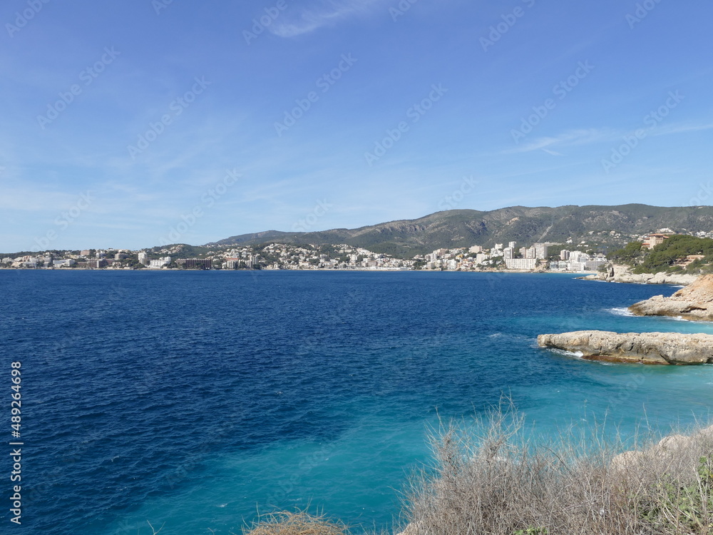 Bay in front of Castel Sant Carles, Palma, Mallorca, Balearic Islands, Spain