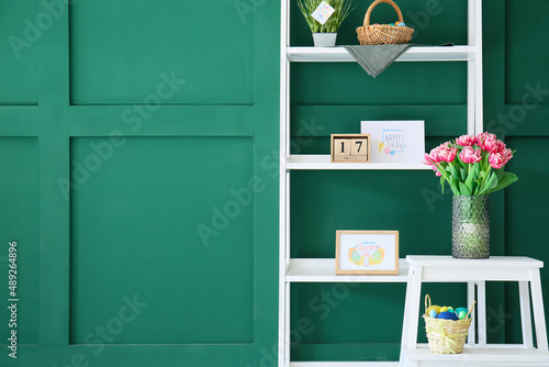 Stepladder stool, shelf uni...