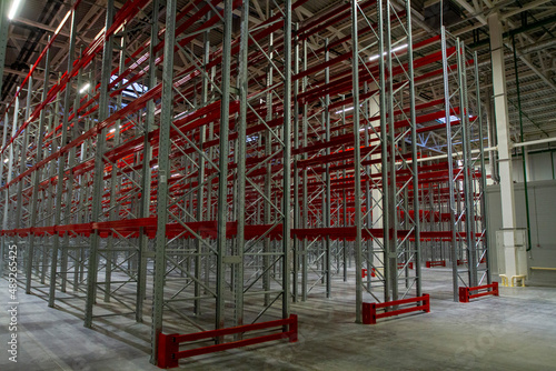 very new built steel high bay warehouse