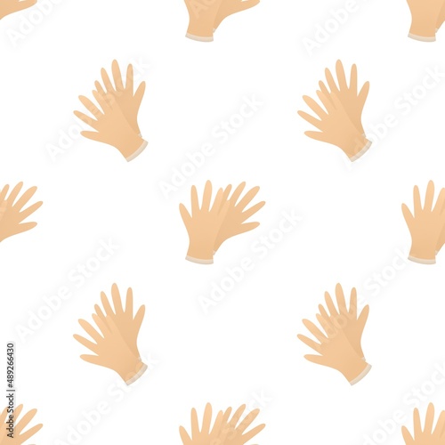 cute spring gardening pattern for kids - yellow gloves