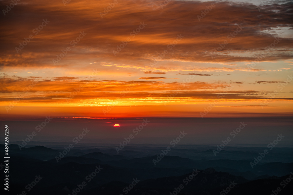 sunrise over the black hills 