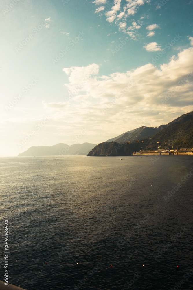 sunset at the italian riviera sunset at the italian riviera