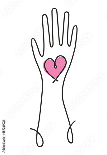 hand with heart