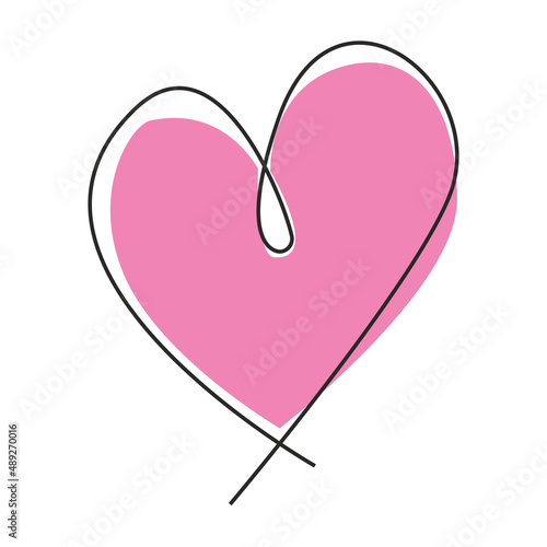 pink heart love