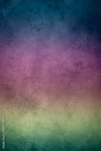 Beautiful blended rainbow colors, painted canvas or muslin fabric cloth studio backdrop or background, suitable for use with portrait and product. 
