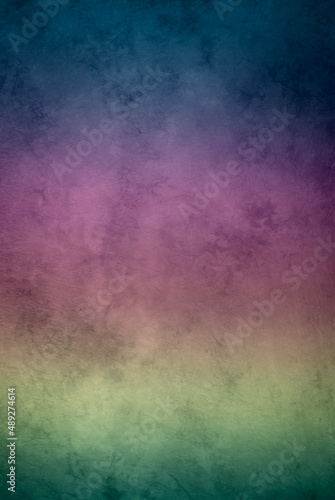 Beautiful blended rainbow colors, painted canvas or muslin fabric cloth studio backdrop or background, suitable for use with portrait and product.
