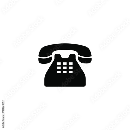 simple home phone button icon vector