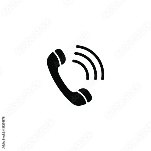 ringing phone call icon vector