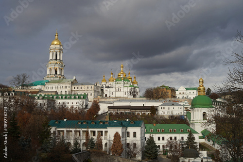 Monastery on the hill, Pechersk Lavra, monastic complex, known for its network of catacombs, Kyiv, Ukraine