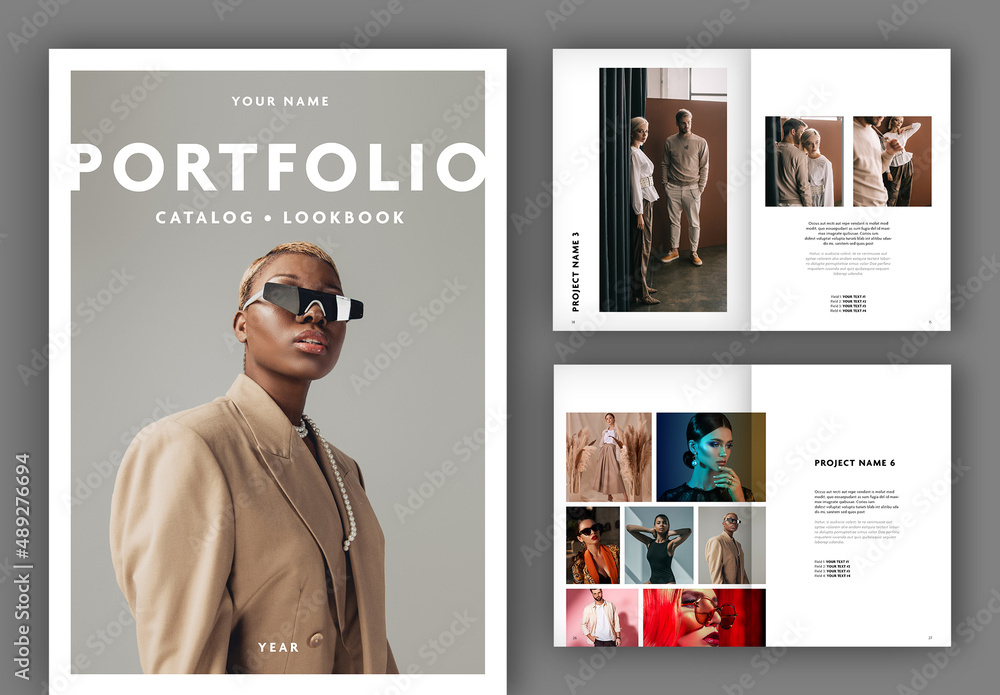 Portfolio Layout Stock Template | Adobe Stock