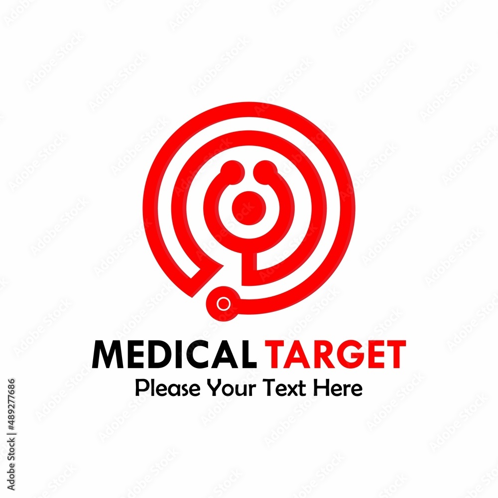 Medical target logo template illustration Medical target logo template illustration