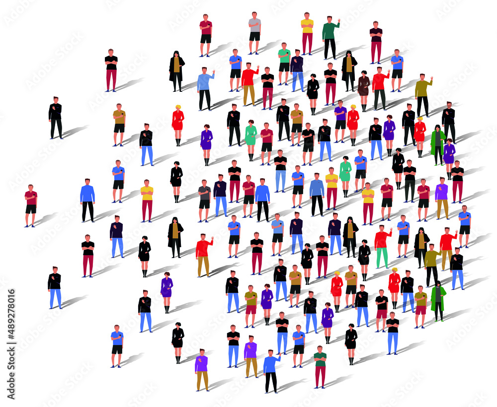 Group of People. Vector Illustration. Group of People. Vector Illustration.