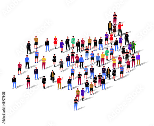 Group of People. Vector Illustration.
