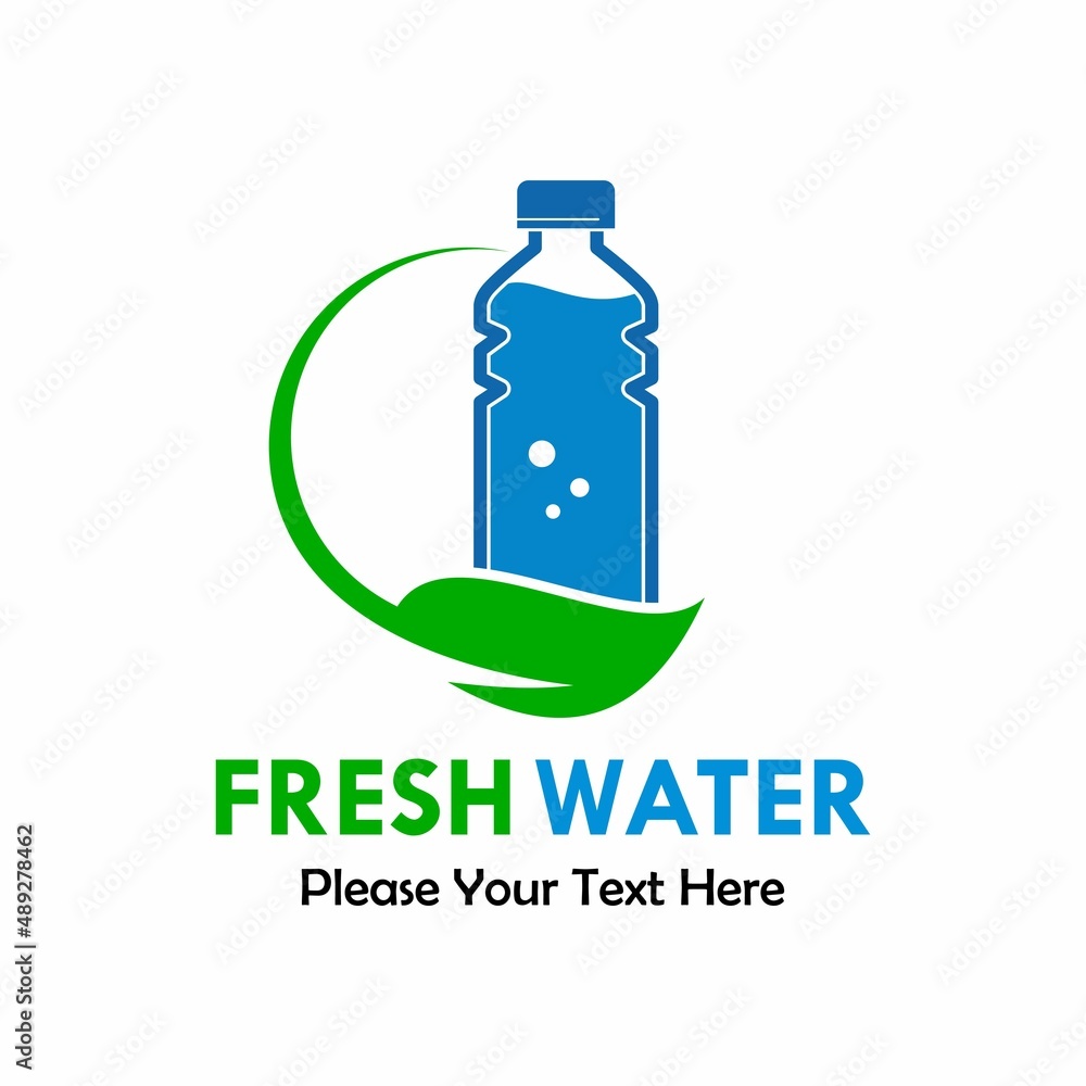 Fresh water logo template illustration