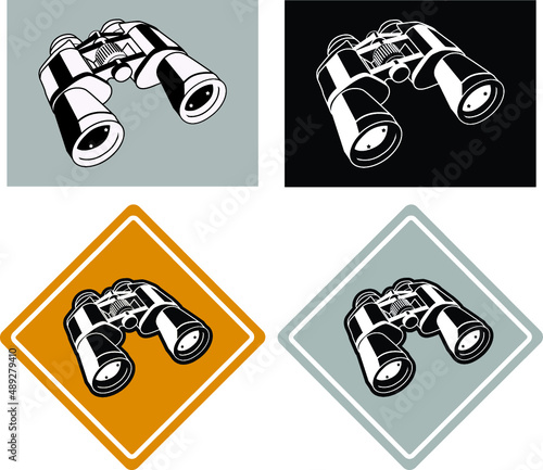 Stargazing sign - binoculars 