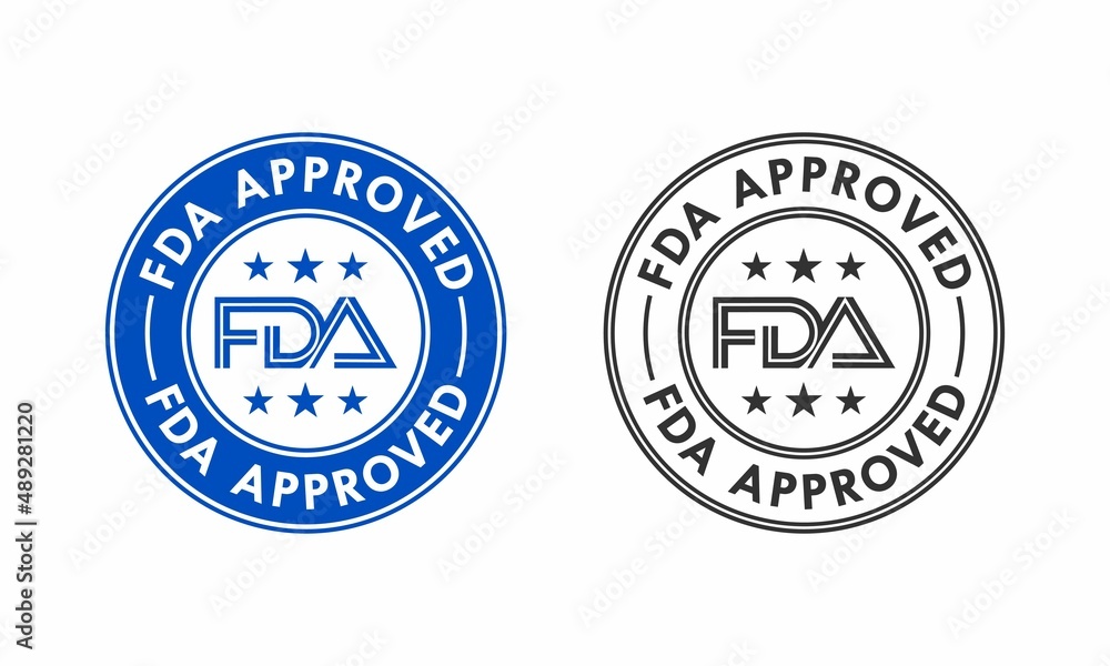 FDA approved logo template illustration Stock Vector Adobe Stock