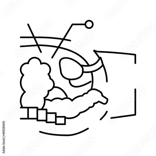 operation process bariatric line icon vector illustration