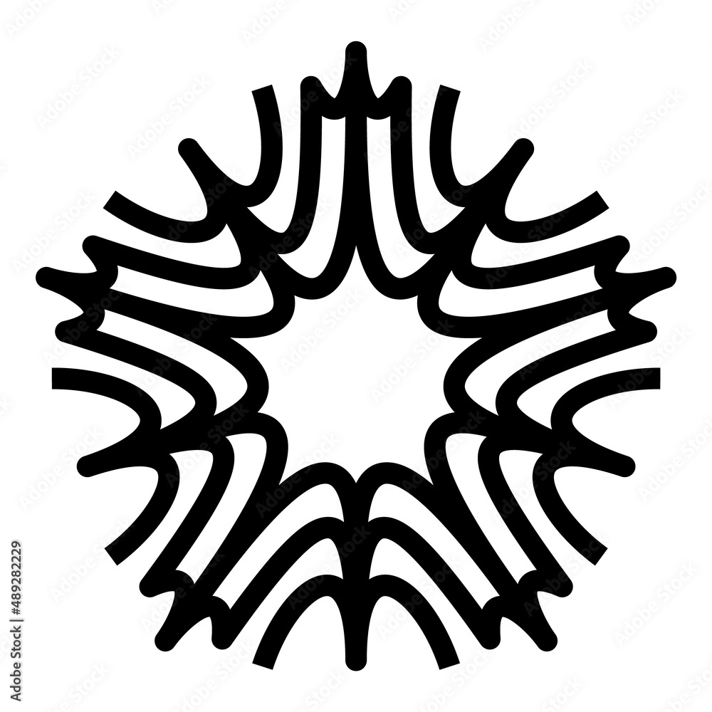 Star Abstract Flat Icon Isolated On White Background Star Abstract Flat Icon Isolated On White Background