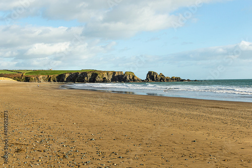 Copper Coast, landskape, cliffs, Bunmahon Beach In Waterford, ireland photo