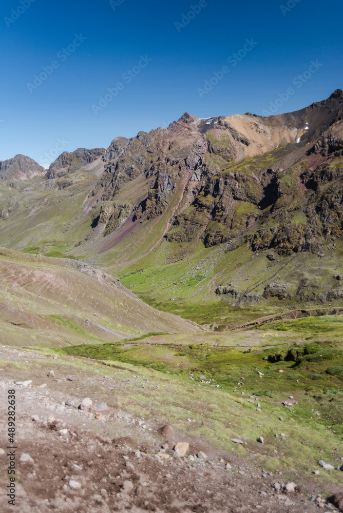 Landscape views of the Andes Mountains in Peru. Landscape views of the Andes Mountains in Peru.