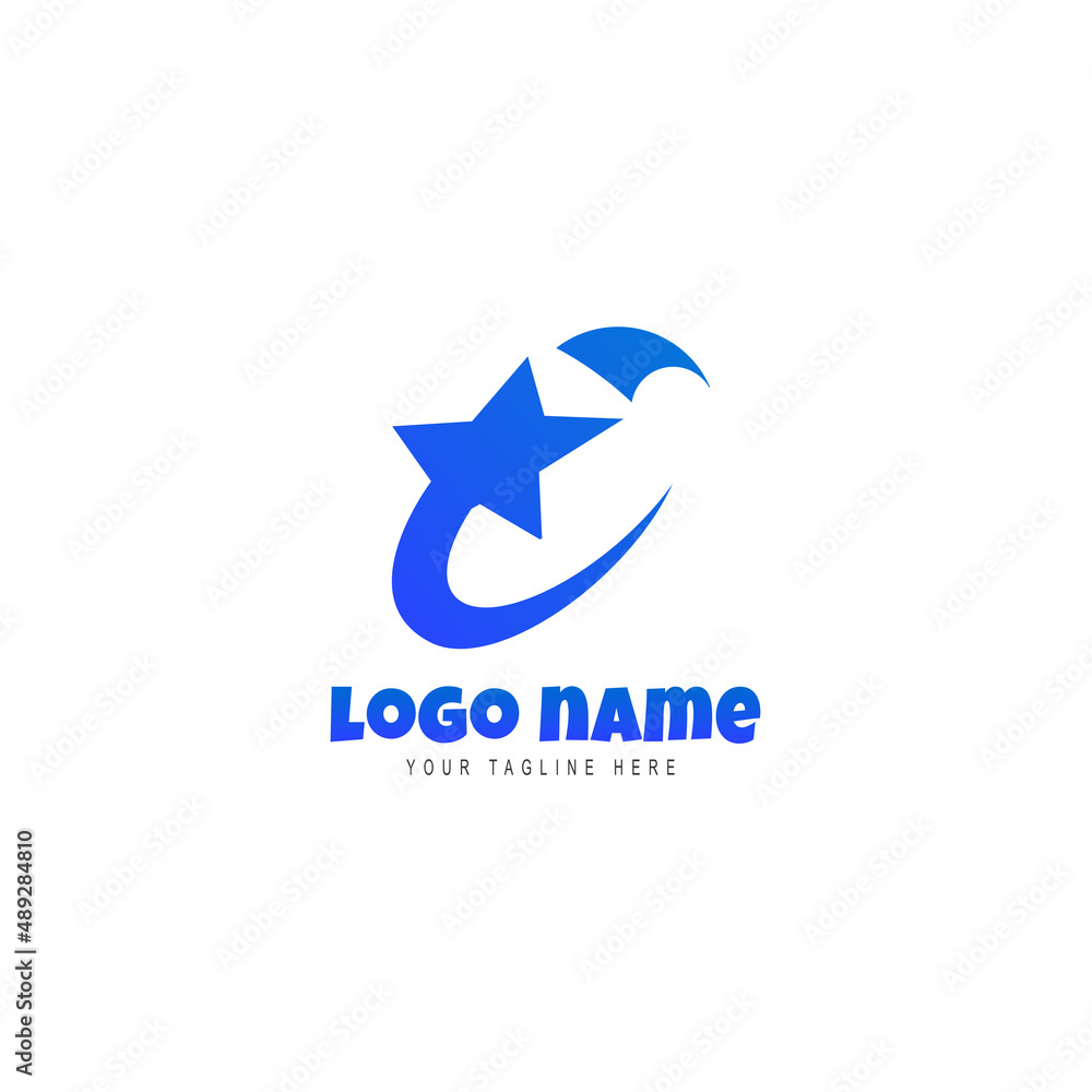 Vector graphics of corporate leader with star shape Vector graphics of corporate leader with star shape