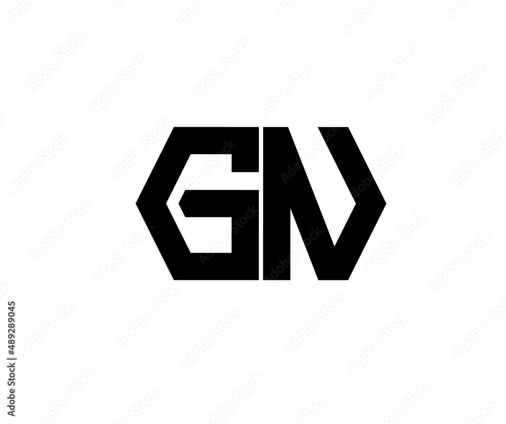 gn ng g n initial letter logo.logo for company isolated on white background gn ng g n initial letter logo.logo for company isolated on white background