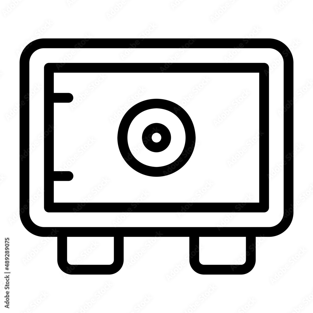 safebox line icon safebox line icon