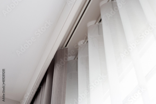 Curtains door or window  Room decoration interior
