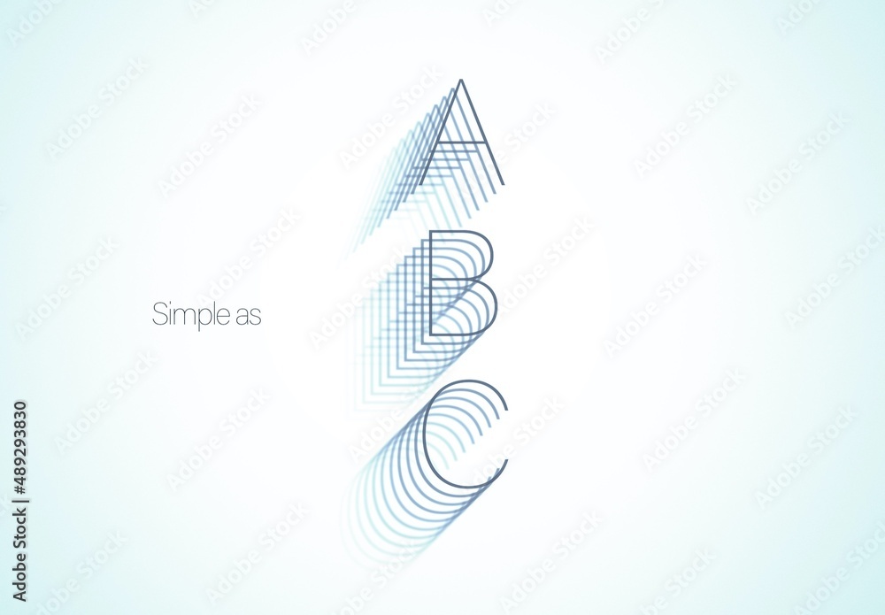 Repeating Deep Text Effect Stock Template | Adobe Stock