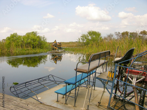 Air Boats take tourist out into the Everglades National Park