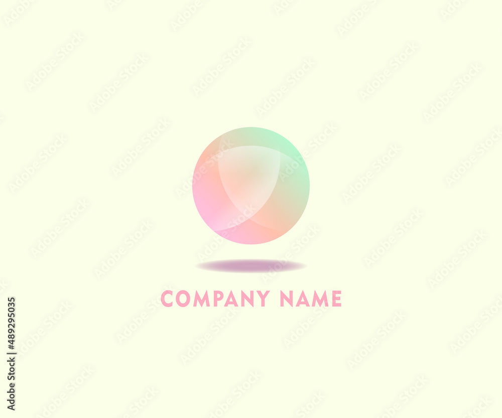 Abstract business logo. Corporate identity design elements. Network connect, integrate, grow concepts. Science technology, health and medical, market logotype. Color Vector brand icons