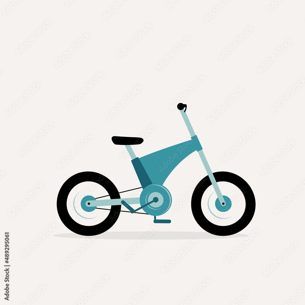 Side View Of An Electric Bike. Eco-Friendly Transportation. Ebike. E-Bike. Side View Of An Electric Bike. Eco-Friendly Transportation. Ebike. E-Bike.