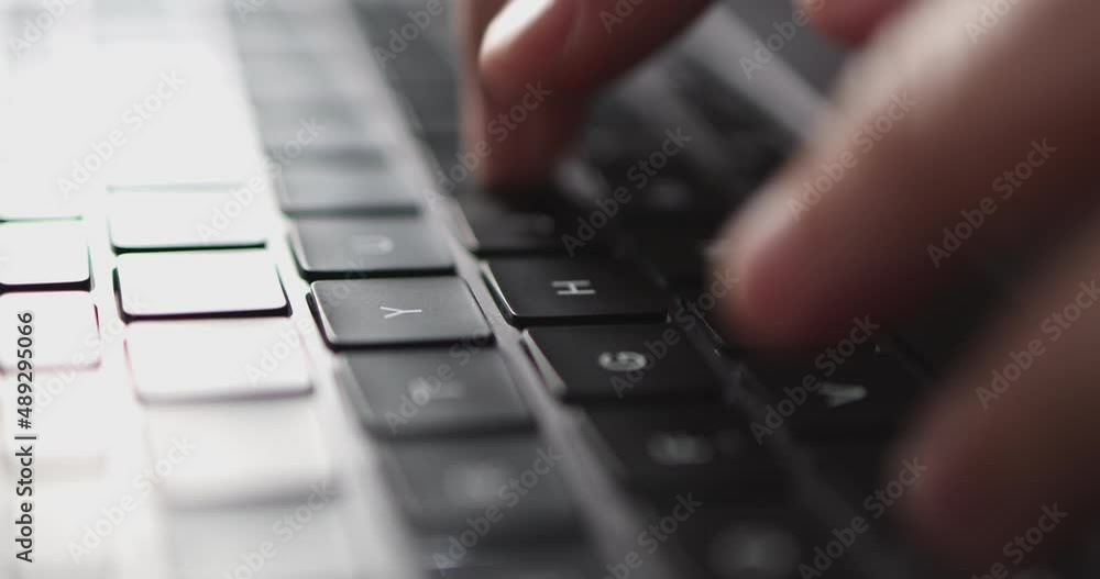 4K Video close up hand typing on keyboard notebook. Concept for coding and technology. 4K Video close up hand typing on keyboard notebook. Concept for coding and technology.